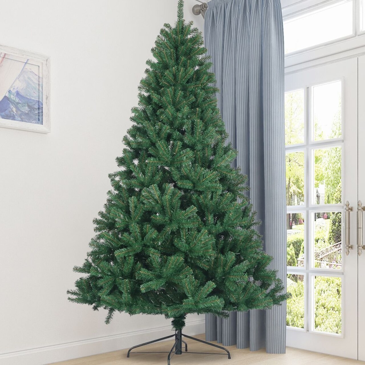Edge Collections - 7.5' - Green - Customizable Artificial Spruce Christmas Tree - 1 Piece